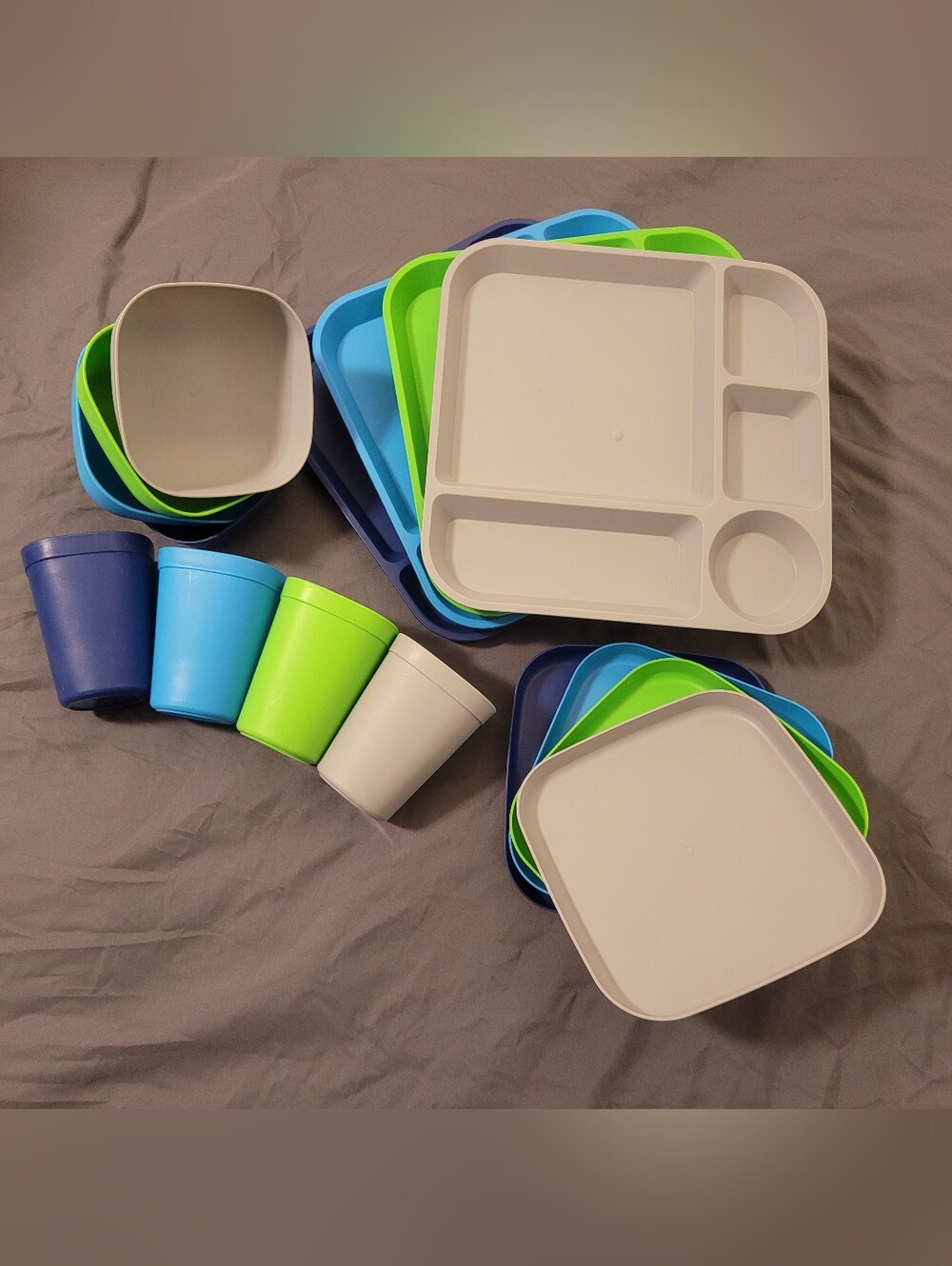 Unknown Brand | Four Sets of Four Childrens Dishes